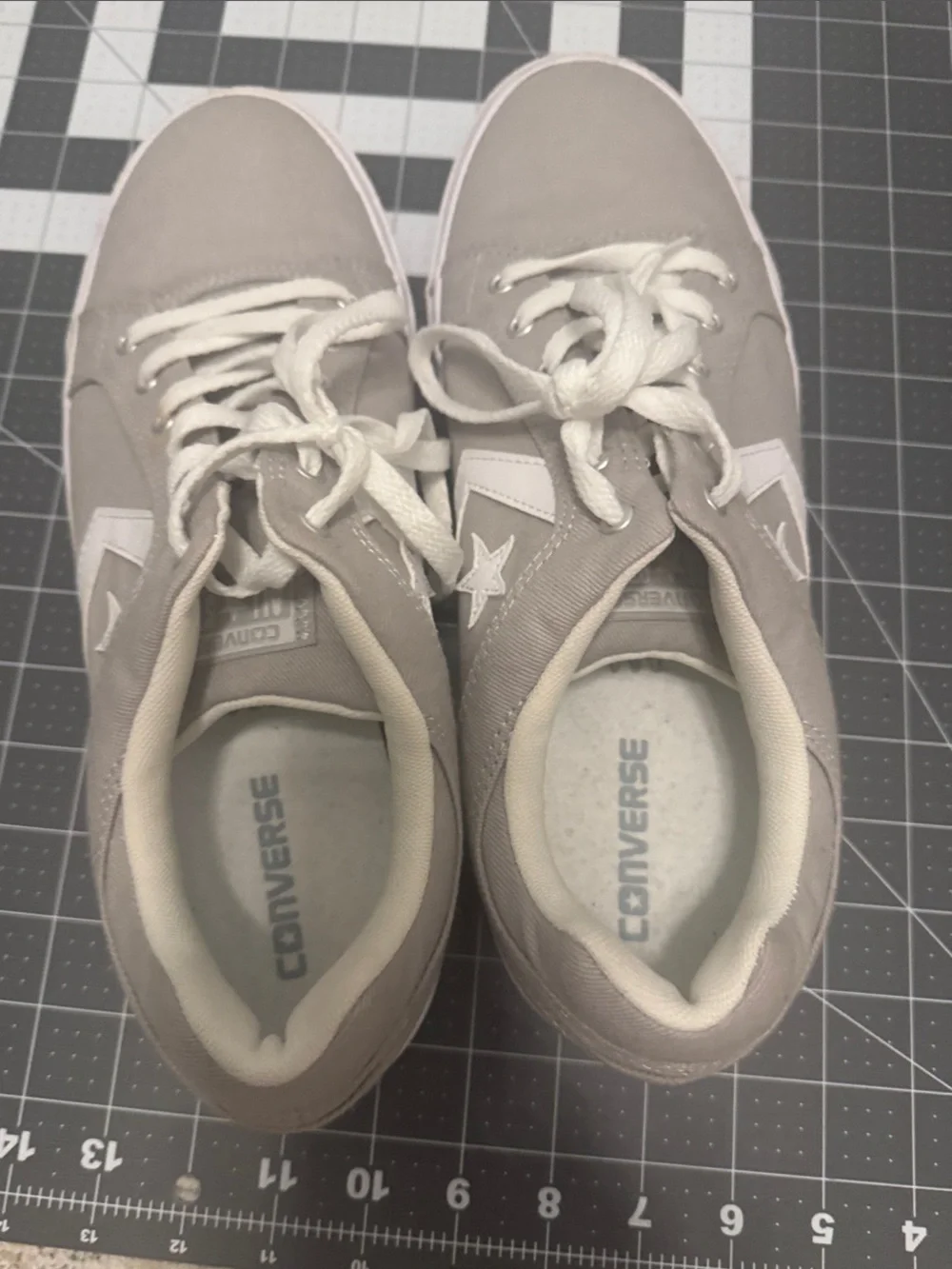 Converse Low Top Sneakers - Beige and White - Picture 2 of 6